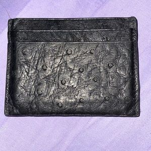 Mulberry ostrich Embossed Card Wallet